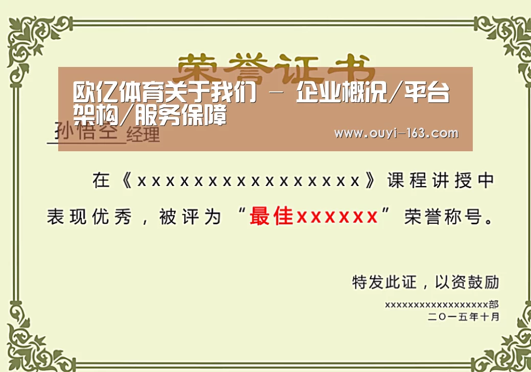 荣誉证书一(图1)